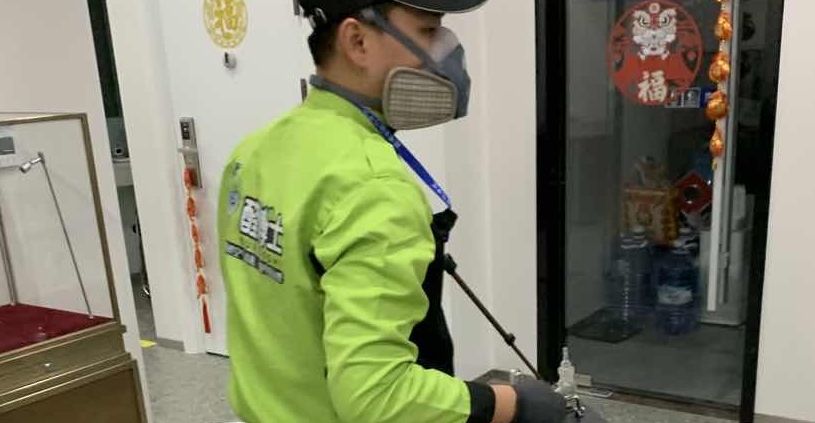 虹口招商银行除甲醛现场